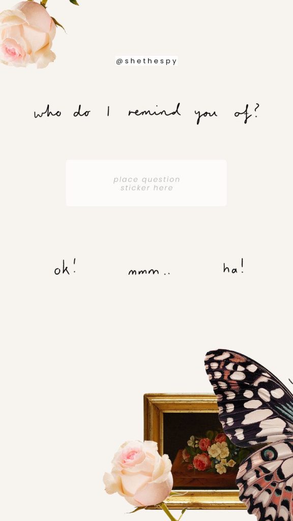 soft girl aesthetic story template soft girl aesthetic Instagram story template butterfly glow with iridescent butterflies and soft glow effect on lavender background