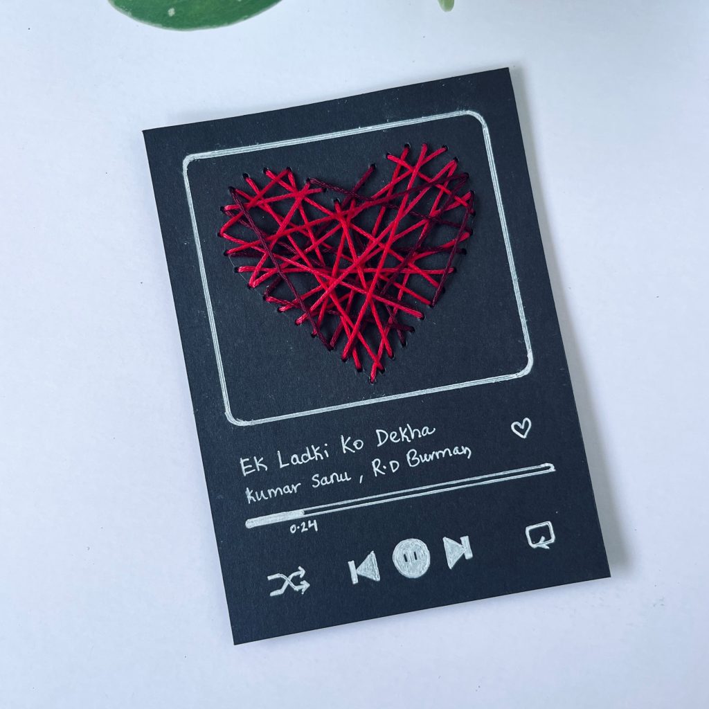 Spotify music card love quote Instagram story template album art