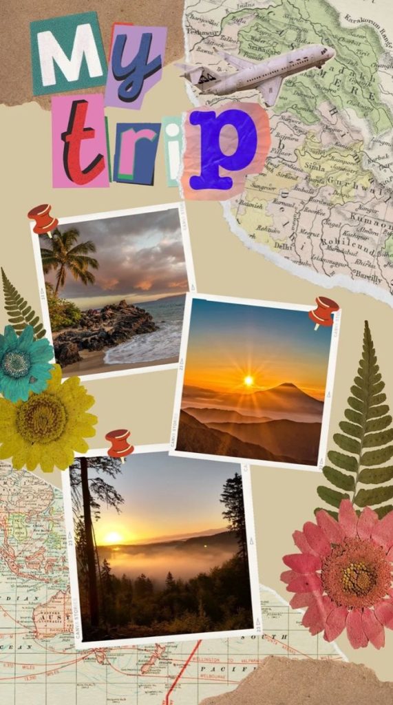 vintage aesthetic instagram story templates vintage travel postcard instagram story template design
