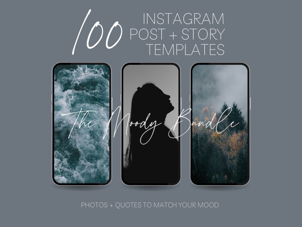 aesthetic announcement instagram story template dark moody Instagram story template announcement elegant