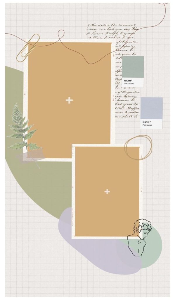 aesthetic art instagram story template art gallery frame Instagram story template