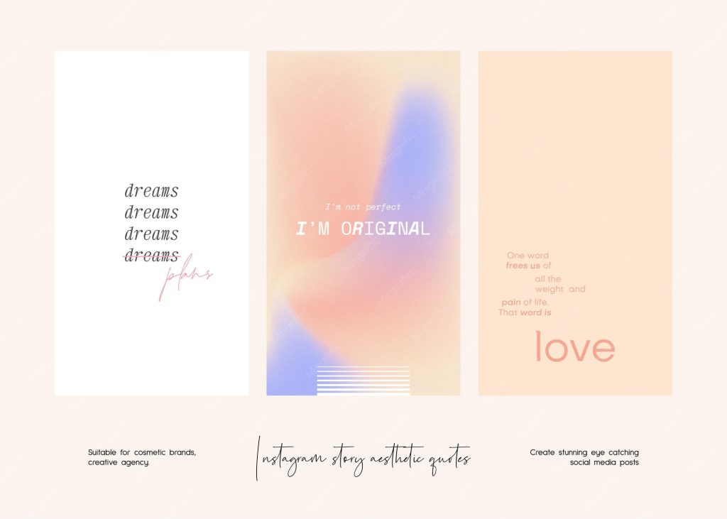 aesthetic audio story template audio quote card Instagram story template minimalist