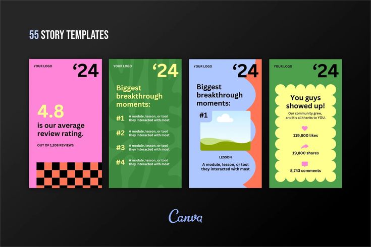 aesthetic audio story template spotify wrapped style Instagram story template mockup