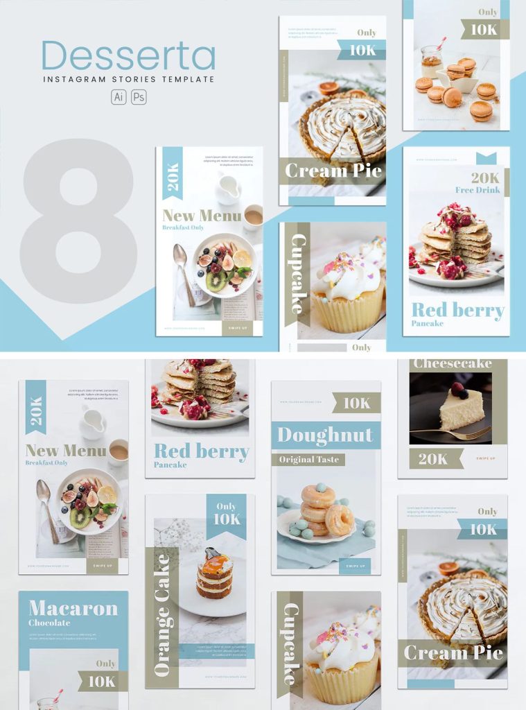 aesthetic bakery story template aesthetic this or that bakery story template with two pastries
