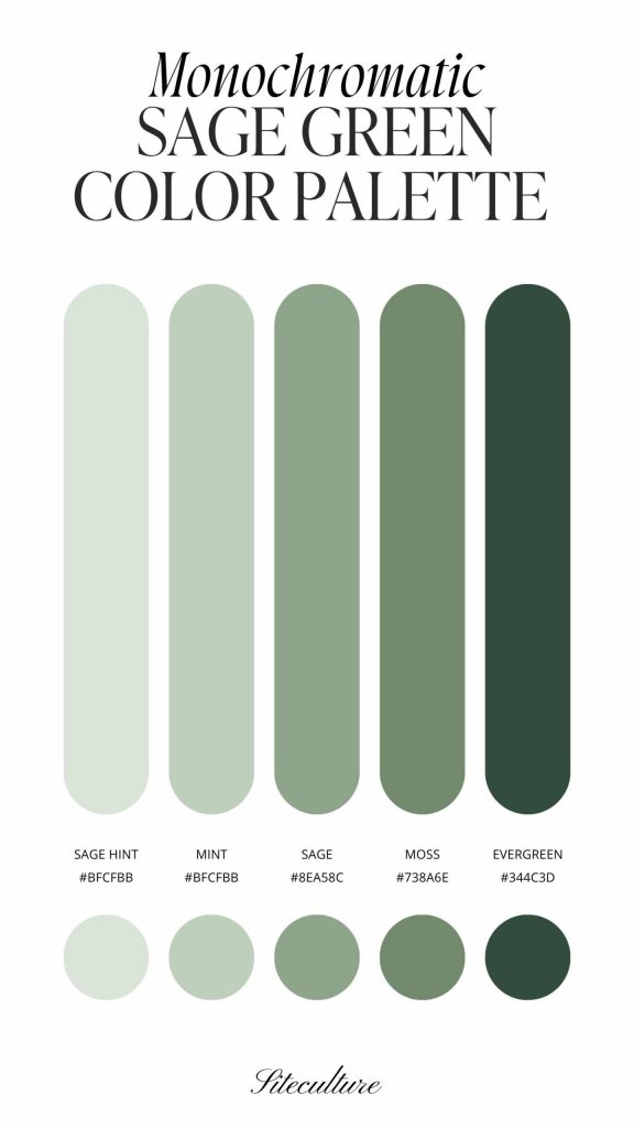 aesthetic beauty price list story template dark charcoal background with sage green accents and serif font