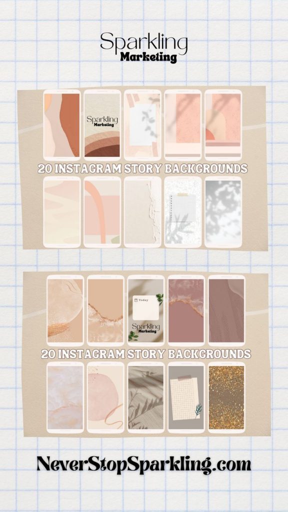aesthetic boho instagram story template collection with floral and earthy elements