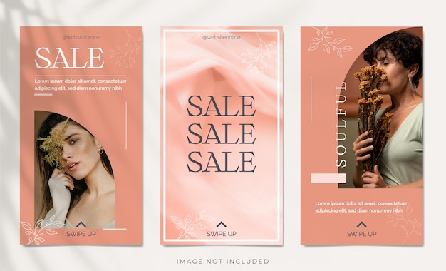 aesthetic business story template aesthetic sale announcement Instagram story template with discount