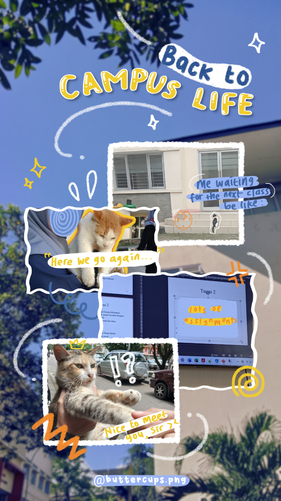 aesthetic college story template aesthetic campus walk Instagram story template