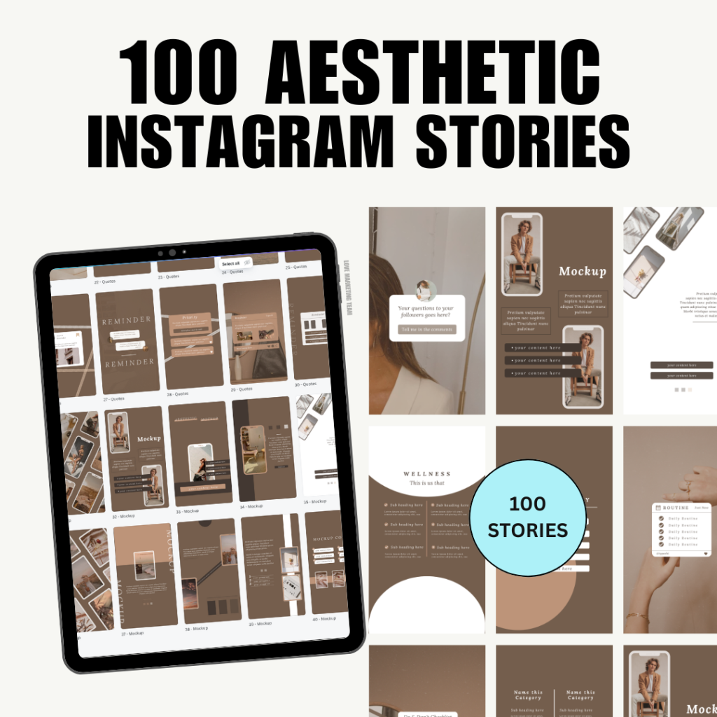 aesthetic content creator story template Q&A Instagram story template aesthetic content creator