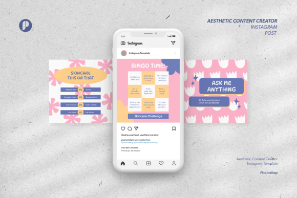 aesthetic content creator story template quote overlay Instagram story template aesthetic content creator