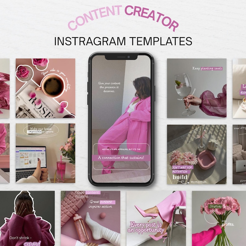 aesthetic content creator story template transition reveal Instagram story template aesthetic