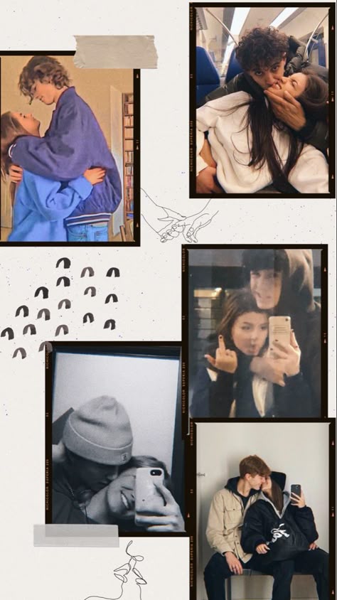 aesthetic couple collage story template dual frame date couple story template instagram