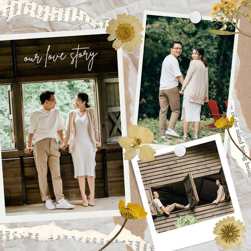 aesthetic couple collage story template puzzle piece collage couple instagram story template