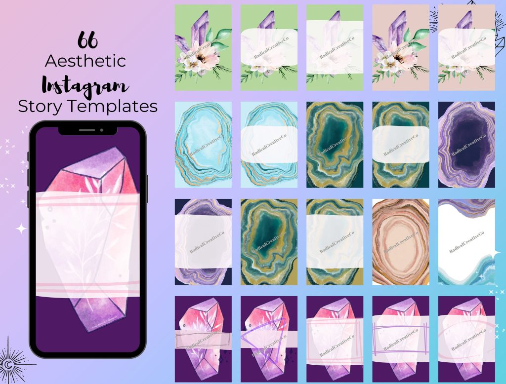 aesthetic creator story template aesthetic favorite things Instagram story template