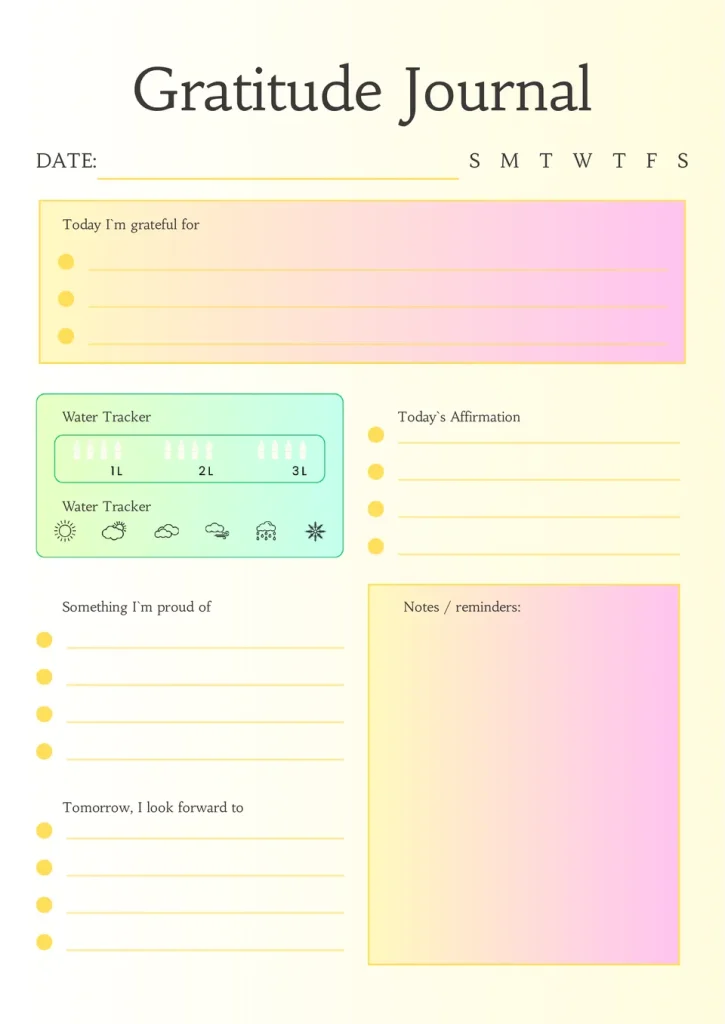 aesthetic daily life story template aesthetic daily gratitude Instagram story template with journal and flowers