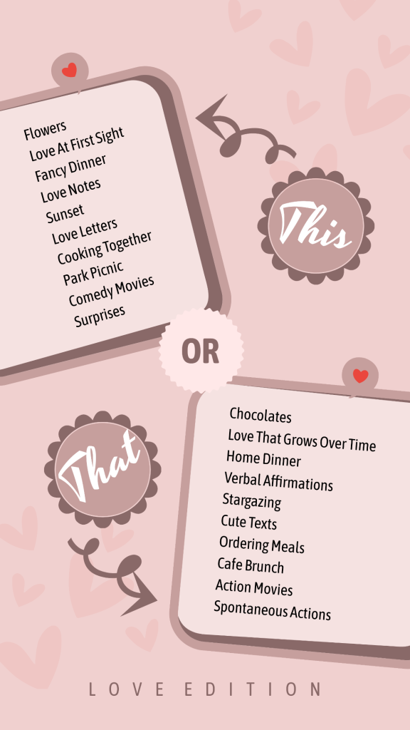 aesthetic engagement story template aesthetic this or that story template with circles