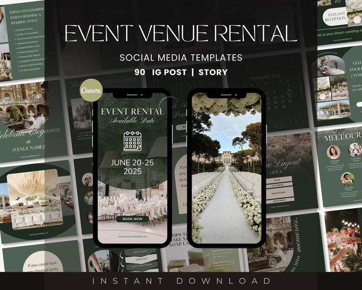 aesthetic event announcement story instagram story location reveal with venue photo and map