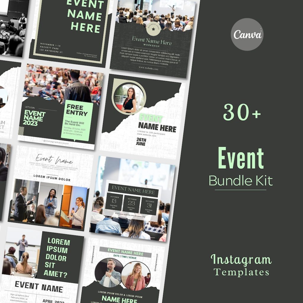 aesthetic event announcement story instagram story speaker spotlight template with photo and bio