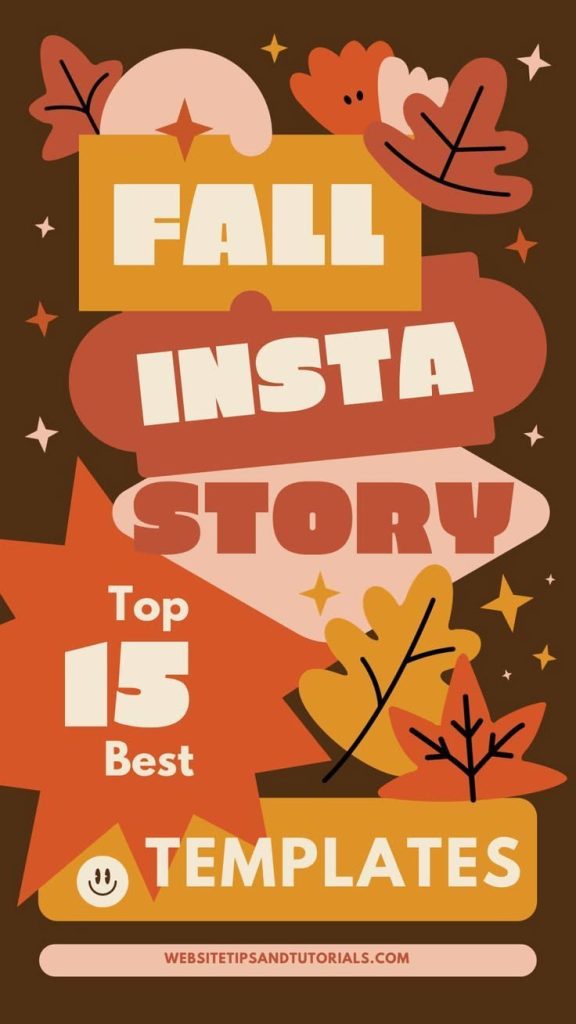 aesthetic fall collection story fall lookbook Instagram story template with layered frames and overlapping product photos
