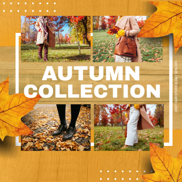 aesthetic fall collection story Instagram story countdown template with pumpkin icon and fall theme for collection launch