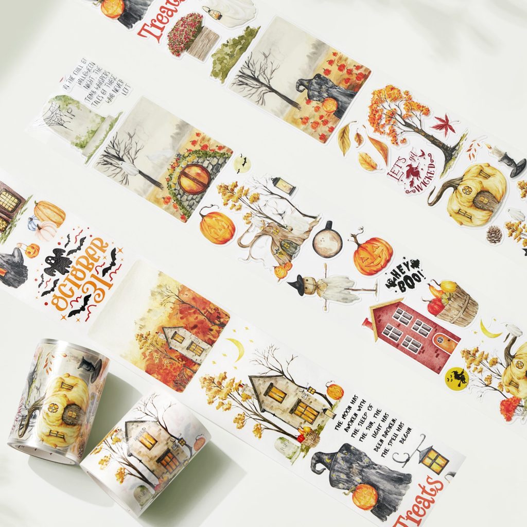 aesthetic fall collection story polaroid collage Instagram story template for fall collection with washi tape