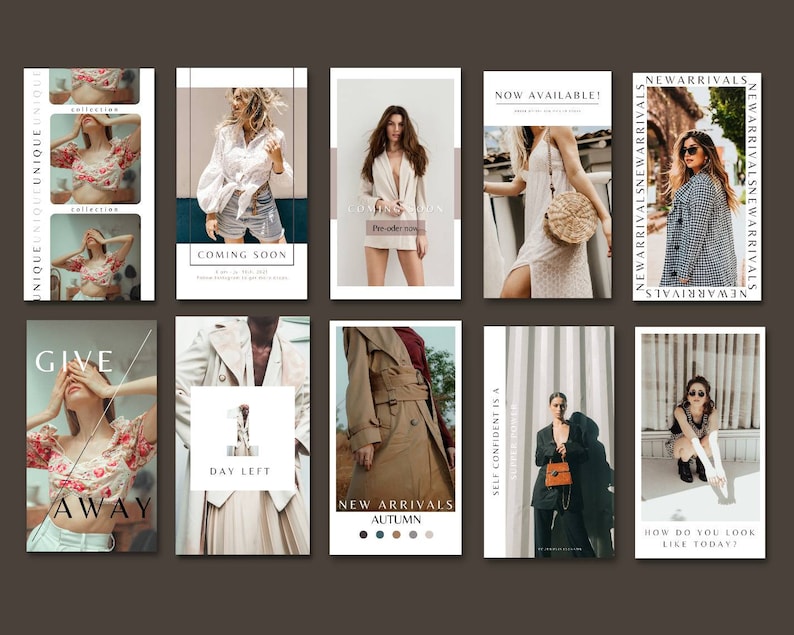 aesthetic fashion blogger story accessory spotlight story template fashion