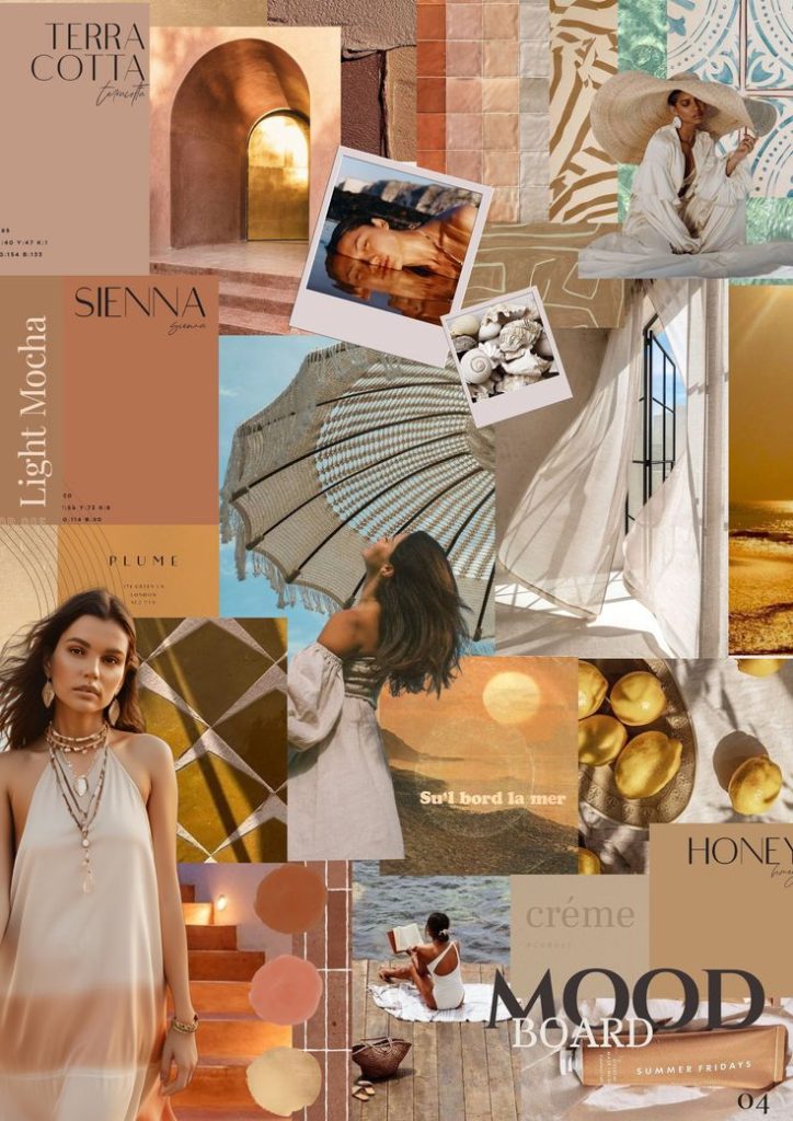 aesthetic fashion moodboard story boho fashion moodboard with fringe bags and floral patterns