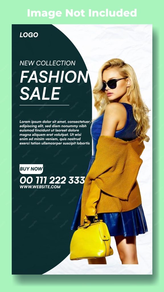 aesthetic fashion sale story template luxury fashion sale Instagram story template with gold accents and sleek design