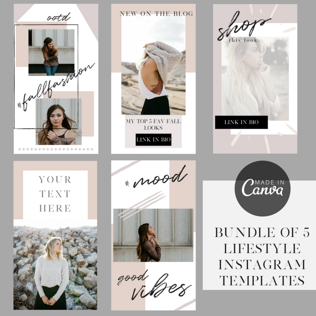 aesthetic fashion story template aesthetic get to know my style Instagram story template with questions and outfit icons