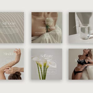 aesthetic fitness Instagram story template rest day self-care pastel floral