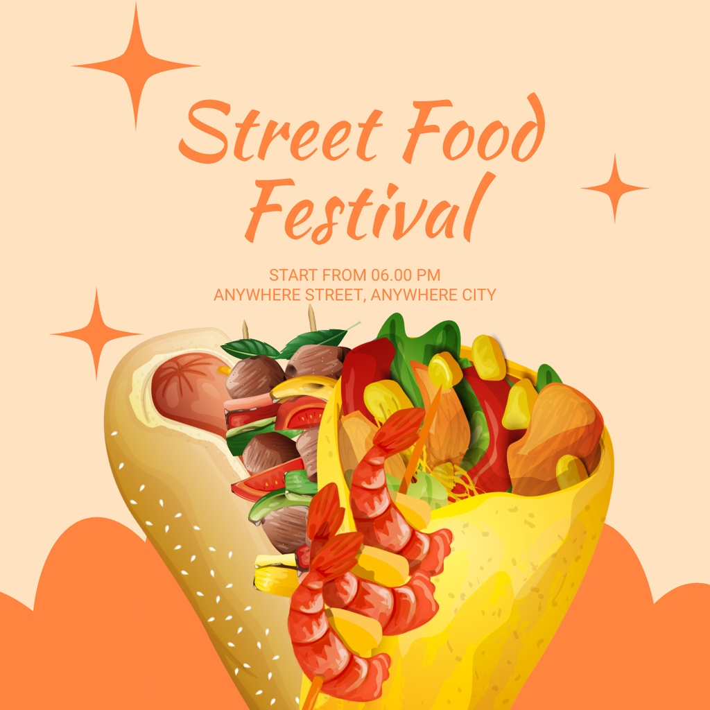 aesthetic food promo story template street food instagram story template vibrant colors food truck