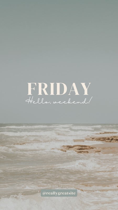 aesthetic friday story template chill friday evening aesthetic story template