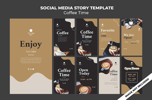 aesthetic friday story template friday coffee break story template aesthetic