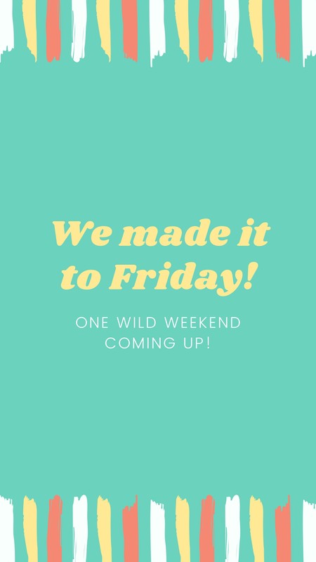 aesthetic friday story template tgif typography aesthetic story template