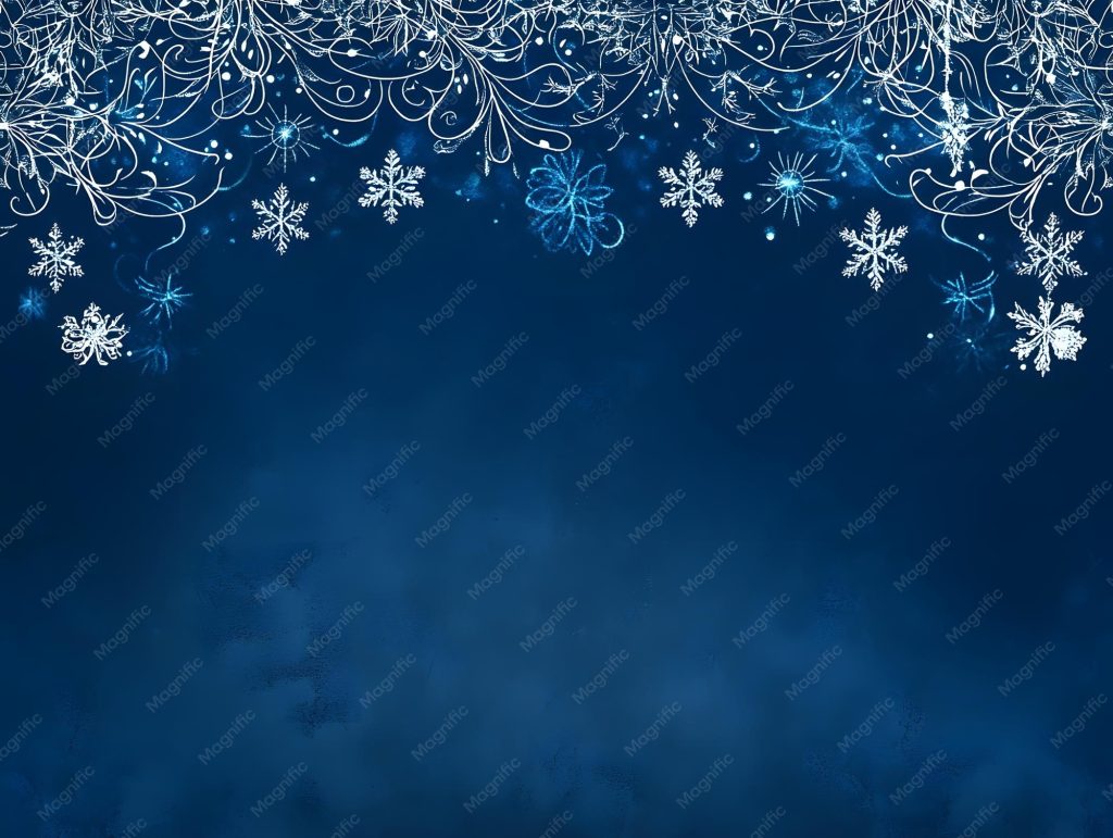 aesthetic holiday story template winter wonderland snowflake blue gradient