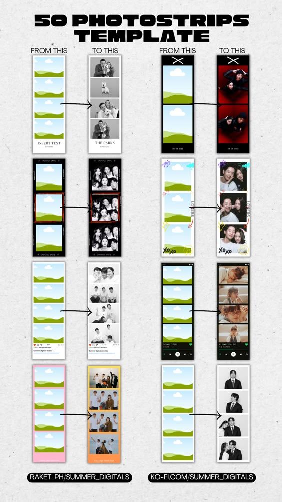aesthetic influencer story template aesthetic behind-the-scenes Instagram story template with film strip photos