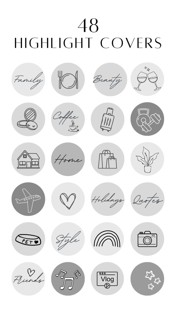 aesthetic insta story template monochrome aesthetic Instagram story template with single color variations from light to dark
