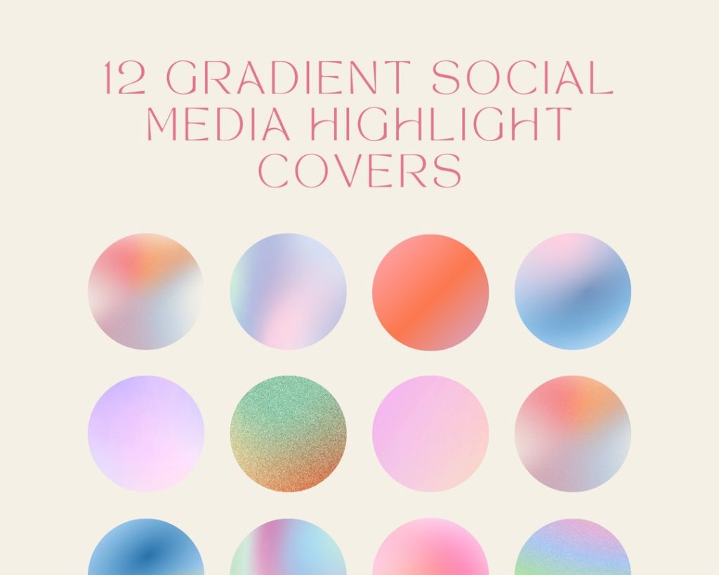 aesthetic instagram story border gradient ombre border Instagram story pastel