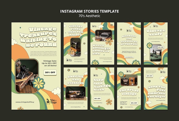 aesthetic instagram story border vintage stamp border Instagram story retro