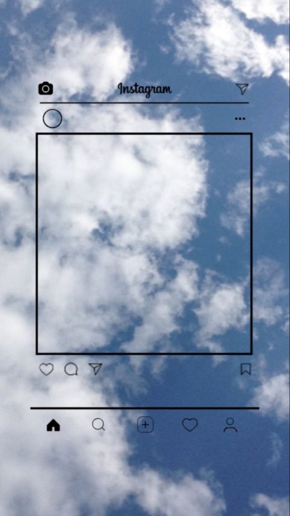 aesthetic instagram story frame gingham checkered pattern frame Instagram story