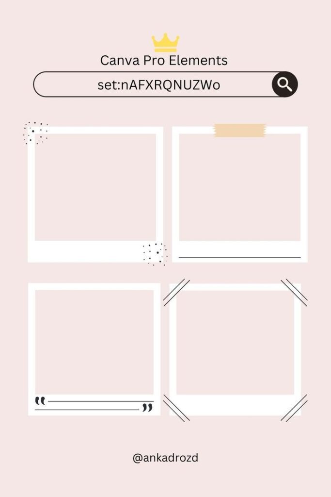 aesthetic instagram story frame minimalist thin line frame around photo on Instagram story
