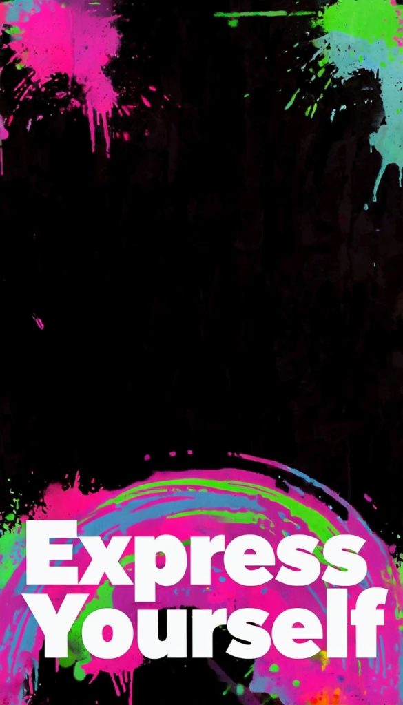 aesthetic instagram story frame neon glow frame border on Instagram story