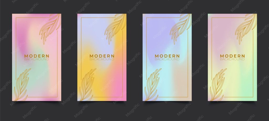 aesthetic instagram story frame pastel gradient frame border Instagram story