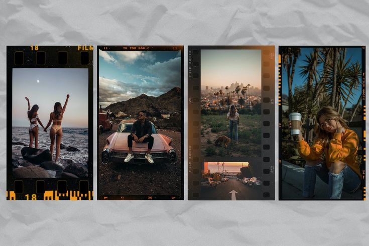 aesthetic instagram story frame vintage film negative frame border on Instagram story