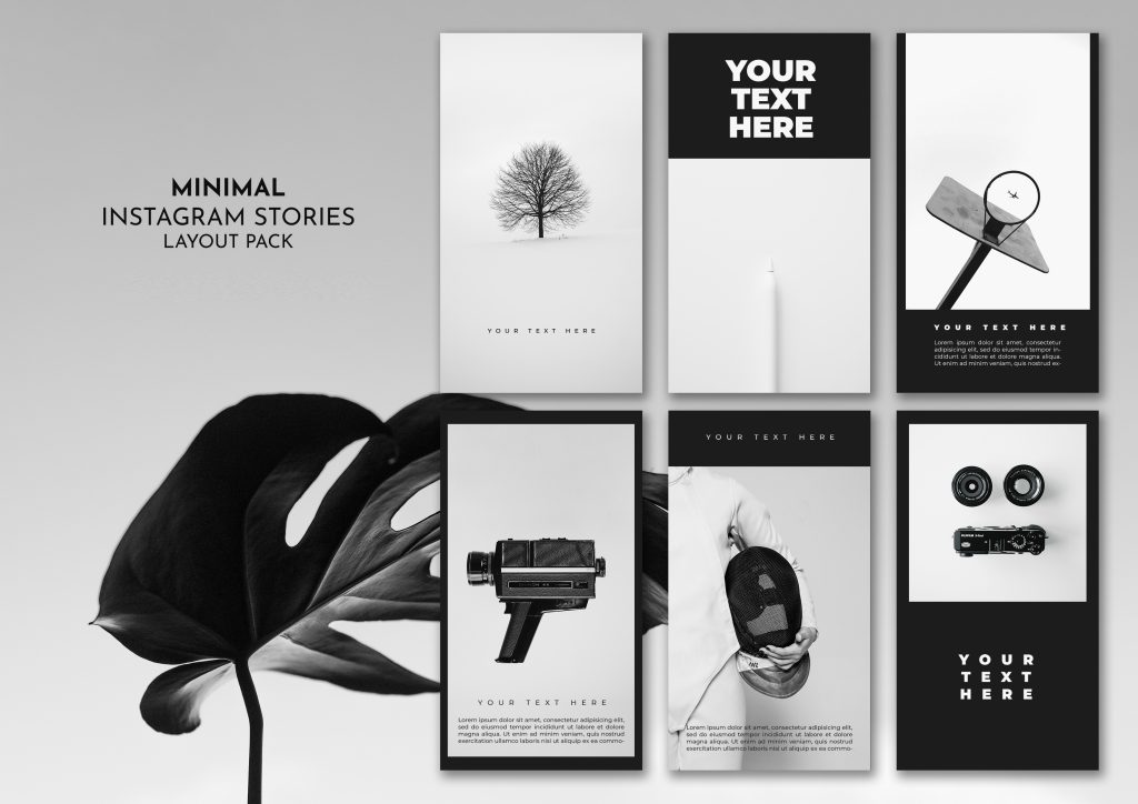 aesthetic instagram story template for brand grid layout Instagram story template for new product collection launch with four product images