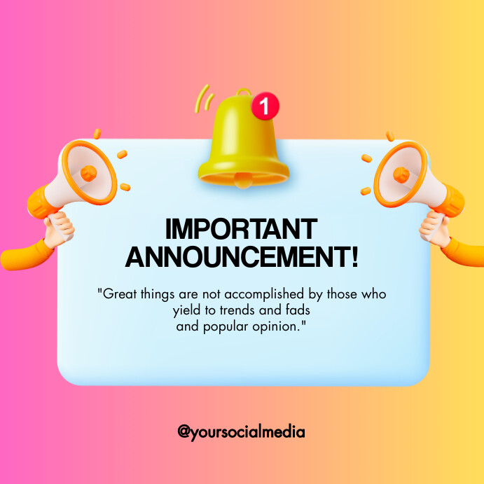 aesthetic instagram story template for brand sale announcement Instagram story template with bold typography and vibrant gradient background