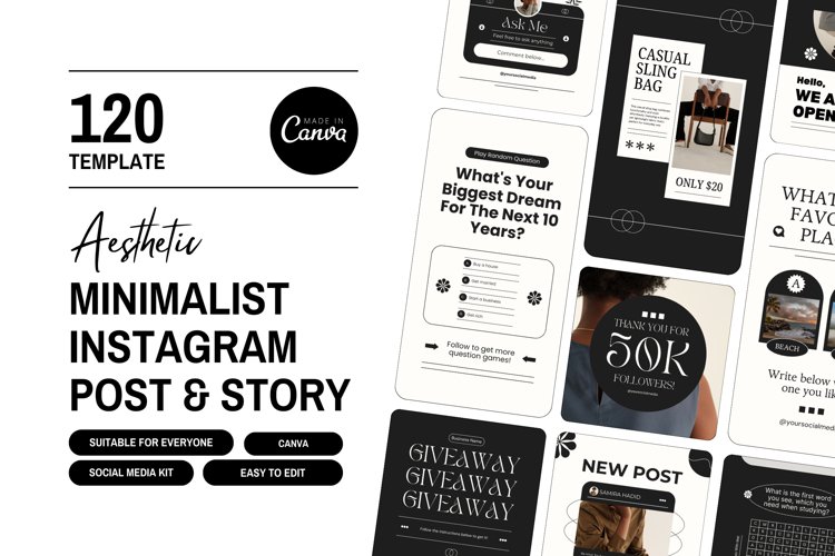 aesthetic instagram story template free download aesthetic Instagram story template minimalist line art free download