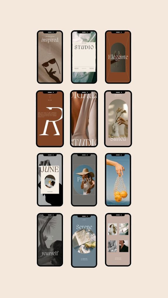 aesthetic instagram story template free download botanical watercolor aesthetic Instagram story template free