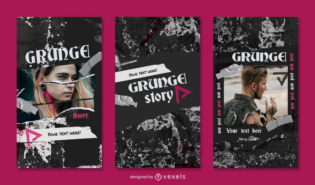 aesthetic instagram story template ideas grunge texture Instagram story template aesthetic