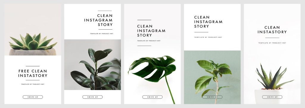 aesthetic instagram story video template minimal clean Instagram story video template with white space and thin lines